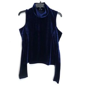 Velvet Cold shoulder Top